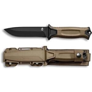 Gerber StrongArm Fixed Blade Knife Plain Edge - Coyote Brown - New in box